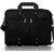 Home Story Premium Leatherette Executive Laptop Briefcase Bag 15.6, Adjustable Strap and 7 Compartments, Metal Black Color