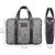 Home Story Tweed and Vegan Premium Leatherette Laptop Messenger Bag for 15.6 inch Laptops Black Colour