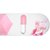 Home Story Designer Ultra Mini UV Coated 4-Fold Travel Capsule Umbrella, 100 cm Blush Pink Color