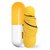 Home Story Designer Ultra Mini UV Coated 4-Fold Travel Capsule Umbrella, 100 cm Sunflower Yellow Color