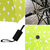 Home Story Designer UV Coated 3-Fold Travel Color Changing Umbrella, 110 cm Lime Green Color