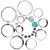 Look Decor-20 Ring And Dots-(Grey-Pack of 20)-3D Acrylic Mirror Wall Stickers Decoration for Home Wall Office Wall Stylish and Latest Product Code Number 69