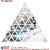 Look Decor-50 Triangle-(Silver-Pack of 50)-3D Acrylic Mirror Wall Stickers Decoration for Home Wall Office Wall Stylish and Latest Product Code Number 433