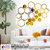 Look Decor-20 Shape Hexagon-(Golden-Pack of 20)-3D Acrylic Mirror Wall Stickers Decoration for Home Wall Office Wall Stylish and Latest Product Code Number 124
