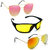 Vitoria Stylish & Fashionable Sunglasses With Box For Men Women Boys & Girls  (Pack Of 3)