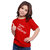 Haoser Printed Cotton tshirt for girls kids single, Red kids printed tshirts