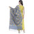 A R Silk Women's Zari Embroidery Vanarsi Silk Gray Dupattas  Chunnis