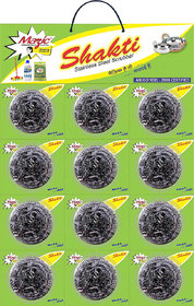 Mazic Shakti Pack Stainless Steel Scrubber Pack of 36Pcs