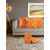 Klotthe set of 5 Orange Cushion Covers (16 * 16 inch)