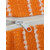 Klotthe set of 5 Orange Cushion Covers (16 * 16 inch)