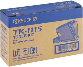 Kyocera TK-1115 Black Toner Cartridge For Use Kyocera FS-1041, FS-1220MFP, FS-1320MFP Printers1,600 pages @ 5 average coverage Single Color Toner(Black)