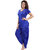 Be You Solid Top & Patiyala Pyjama Night Suit for Women (Blue , Free Size)