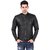 Leather Retail Black Designer Digital Printed Faux Leather Jacket For Mans