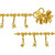 MissMister Pure Gold Coating Bead and Dangler Design, Payal, Pajeb, Anklet, Women Bridal Traditional