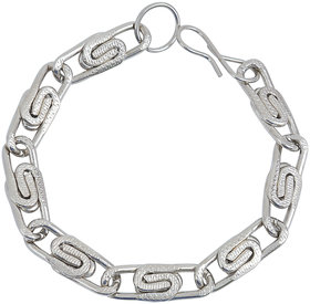 MissMister Stainless Steel Flat Interlink Fashion Bracelet for Men Latest Fashion