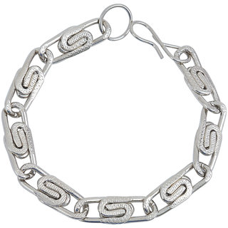                       MissMister Stainless Steel Flat Interlink Fashion Bracelet for Men Latest Fashion                                              