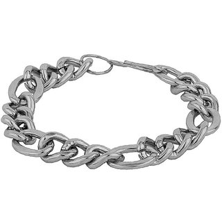                       MissMister Stainless Steel High Gloss Interlinked Bracelet for Men                                              