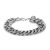 MissMister Stainless Steel Textured Heavy Macho Chain Bracelet for Men