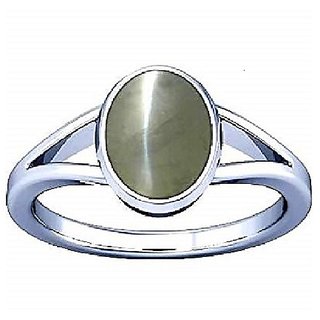                       5.25 cat's eye stone ring original & natural stone silver ring for unisex by CEYLONMINE                                              