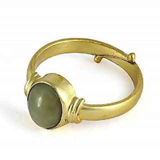                       CEYLONMINE natural cat's eye ring 5.25 ratti original  unheated gemstone lehsuina stone ring for unisex                                              