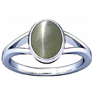                       6.5 Ratti cat's eye stone ring original  natural stone silver ring for unisex by CEYLONMINE                                              