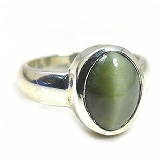                       6.25  Ratti cat's eye stone ring original  natural stone silver ring for unisex by CEYLONMINE                                              