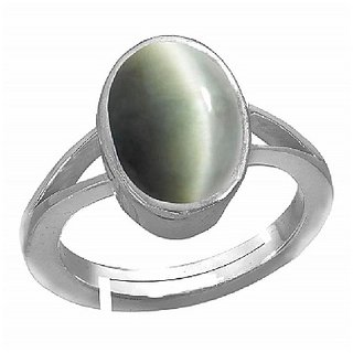                       6.25 Ratti cat's eye stone ring original  natural stone silver ring for unisex by CEYLONMINE                                              