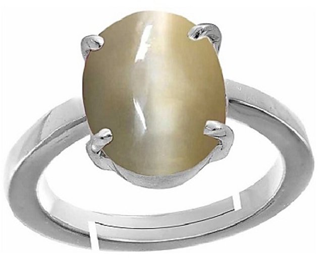 Chrysoberyl Cats Eye Sterling Silver Ring (Design A7) | GemPundit