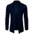 PAUSE Blue Solid Lapel Collar Slim Fit Full Sleeve Men's Cardigan