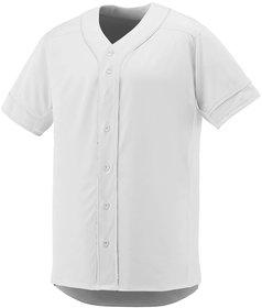 Pause White Solid V Neck Slim Fit Half Sleeve Men'S Baseball Jersey