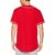 Pause Red Solid V Neck Slim Fit Half Sleeve Men'S Baseball Jersey