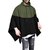 Pause Olive Solid Hooded Slim Fit Full Sleeve Men'S Hooded Poncho