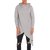 Pause Silver Solid Hooded Slim Fit Full Sleeve Men'S T-Shirt