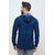Colvyn Harris Men's casualwear Full Sleeve Luxury Indigo Blue Hooded Shirt