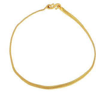                       MissMister Gold Plated Flat Chain Simple Sober Fashion Bracelet Women Girls Latest                                              