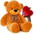 3 Feet Stuffed Spongy Huggable Cute Teddy Bear Birthday Gifts Girls - Brown