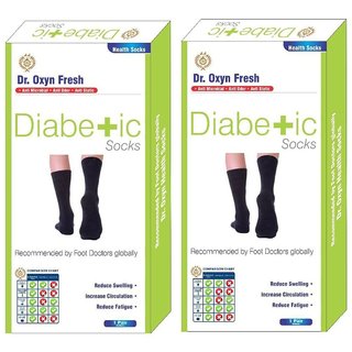 Dr. Oxyn Diabetic Care Socks - Health Socks - Diabetic Socks For Men  Women (Pack Of 2)