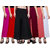 Jakqo Women's Bottom Wear Synthetic Palazzo Pants (Free Size, Pack of 6, Hot Pink, Red, Black, Maroon, Peach Pink, White)