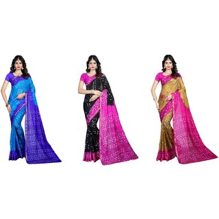                       SVB Sarees Multicolour Combo Saree                                              