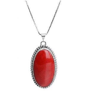 Moonga stone pendant on sale