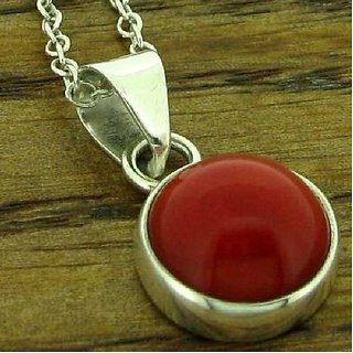 Natural coral pendant 7.25 ratti Natural Original Stone Moonga/ munga silver pendant By ceylonmine Natural coral pendant 7.25 ratti Natural Original Stone Moonga/ munga silver pendant By ceylonmine
