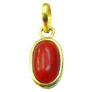 Unheated Untreated stone red coral /Moonga/ munga pendant 7.25 Ratti Precious Stone Pendant gold plated by ceylonmine Unheated Untreated stone red coral /Moonga/ munga pendant 7.25 Ratti Precious Stone Pendant gold plated by ceylonmine