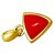 Original Stone Coral Pendant 7.25 ratti  Stone gold plated Pendant By Ceylonmine