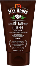 Man Arden Caffeine De Tan Coffee Face Scrub, 100ml