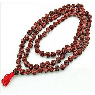                       Ceylonmine- Gia Rudraksha Beads Mala Natural Shiv Power Beads 5 Mu                                              
