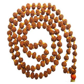                       CEYLONMINE- Original GIA Rudraksha Beads mala Natural Shiv Power Beads 5 mukhi  Rudraksha Mala For Men  women                                              