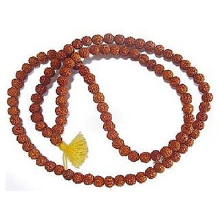                      Original five mukhi/face rudraksha 108 Beads Mala For Men & Women By CEYLONMINE                                              