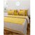 FrionKandy 100% Cotton Bandhani Print 120 TC Double Bed Sheet With 2 Pillow Covers - (82 Inch X 92 Inch, Yellow) SHKAP1017