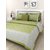 FrionKandy 100% Cotton Bandhani Print 120 TC Double Bed Sheet With 2 Pillow Covers - (82 Inch X 92 Inch, Green) SHKAP1019