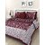 FrionKandy 100 Cotton Bandhani Print 120 TC Double Bed Sheet With 2 Pillow Covers - (82 Inch X 92 Inch, Maroon) SHKAP1020